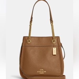 Coach Cammie Chain Bucket Bag In Signature Canvas
